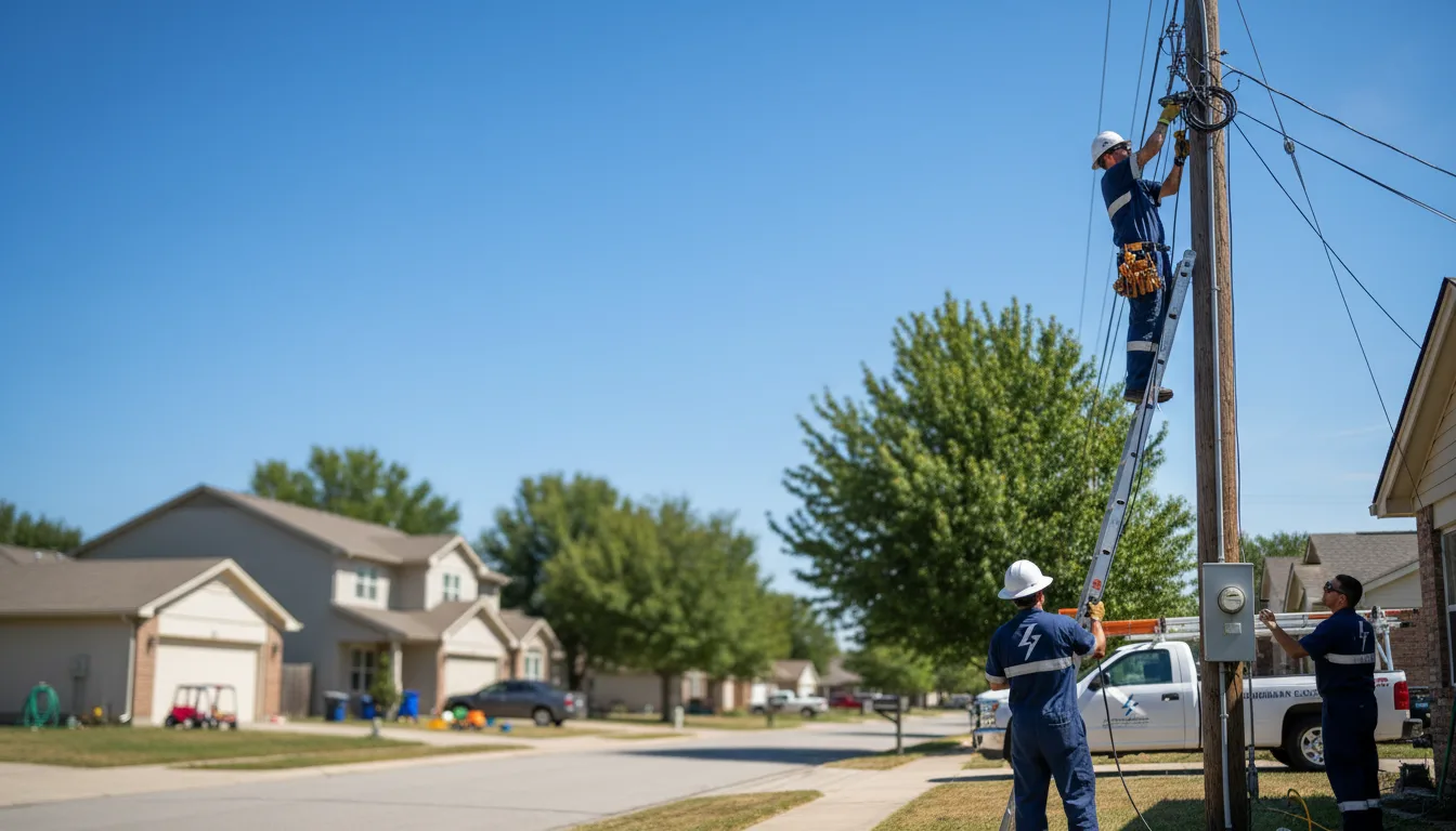 Residential electrician providing installation services in Hensley, WV